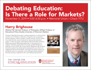 Event Poster for Debating Education with Harry Brighouse